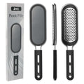 FREATECH Nano Glass & Stainless Steel Foot File 2-in-1 Foot Rasp for Callus Remover, Professional Pedicure Tool for Hard Cracked Dead Heel Skin, Smooth Exfoliating Heel Care for Home Spa Shower