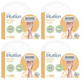 Schick Intuition Perfect Touch Razor Blade Refills, 5 Blade System, 16 Cartridges Total, 4 Pack