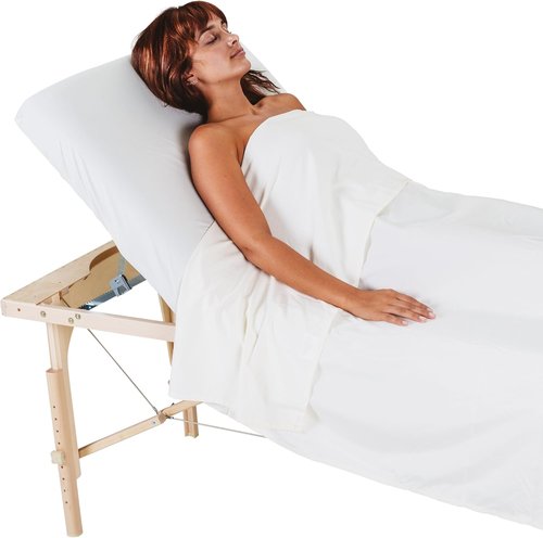 Earthlite Portable Massage Table Package - Avalon with Reiki Endplate, Premium Flex-Rest Face Cradle & Strata Cushion (30”x73”)