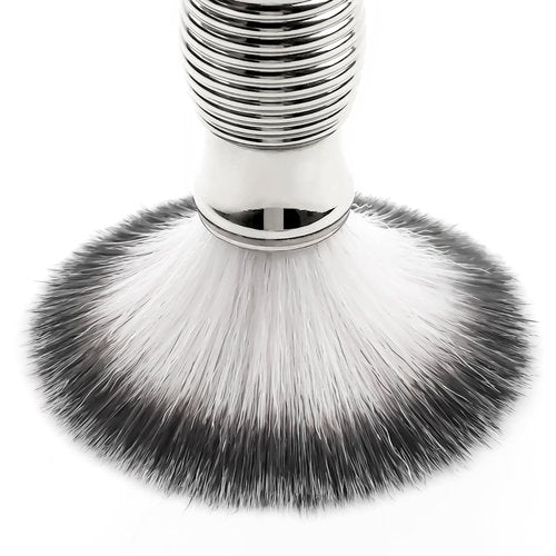Doladaes Silver Yellow Shaving Brush for Men，shave brush soft and dense,Ultra Heavy Chrome Handle,Ultra-Strong Nut Structure,Minimal Shedding, Fast Lather,The best shave of your life!