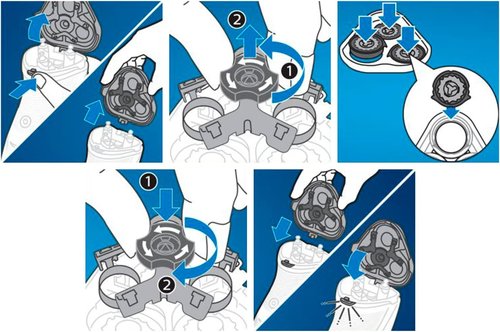 Philips SH30 Replacement Blades - Precision Cutting for Series 3000 Electric Shavers