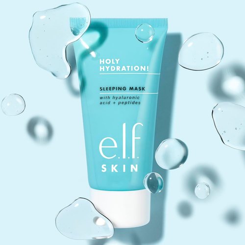 e.l.f. SKIN Holy Hydration! Sleeping Mask - Moisturizing & Plumping Dual-Use Face Mask for Soothing Skin