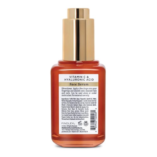 Findley All-in-One Face Serum - Hydrating Vitamin C & Hyaluronic Acid | Anti-Aging Formula for Youthful Skin (2 Fl Oz)
