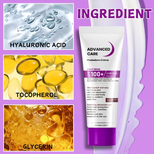 SPF 100 Sunscreen Duo Pack - 2Pcs 80G High SPF Sun Screen Protector for Face & Body - Waterproof Sport Sunscreen Lotion Travel Friendly