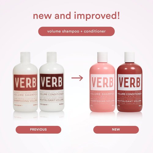 VERB Volume Shampoo - Gently Cleanses & Lifts Flat Hair - Sulfate, Paraben & Gluten Free