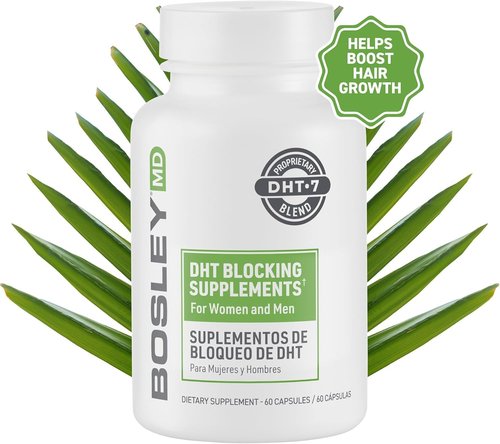 DHT·7 DHT Blocking Supplements - Promote Thicker, Fuller Hair with Saw Palmetto & Reishi - 60 Capsules