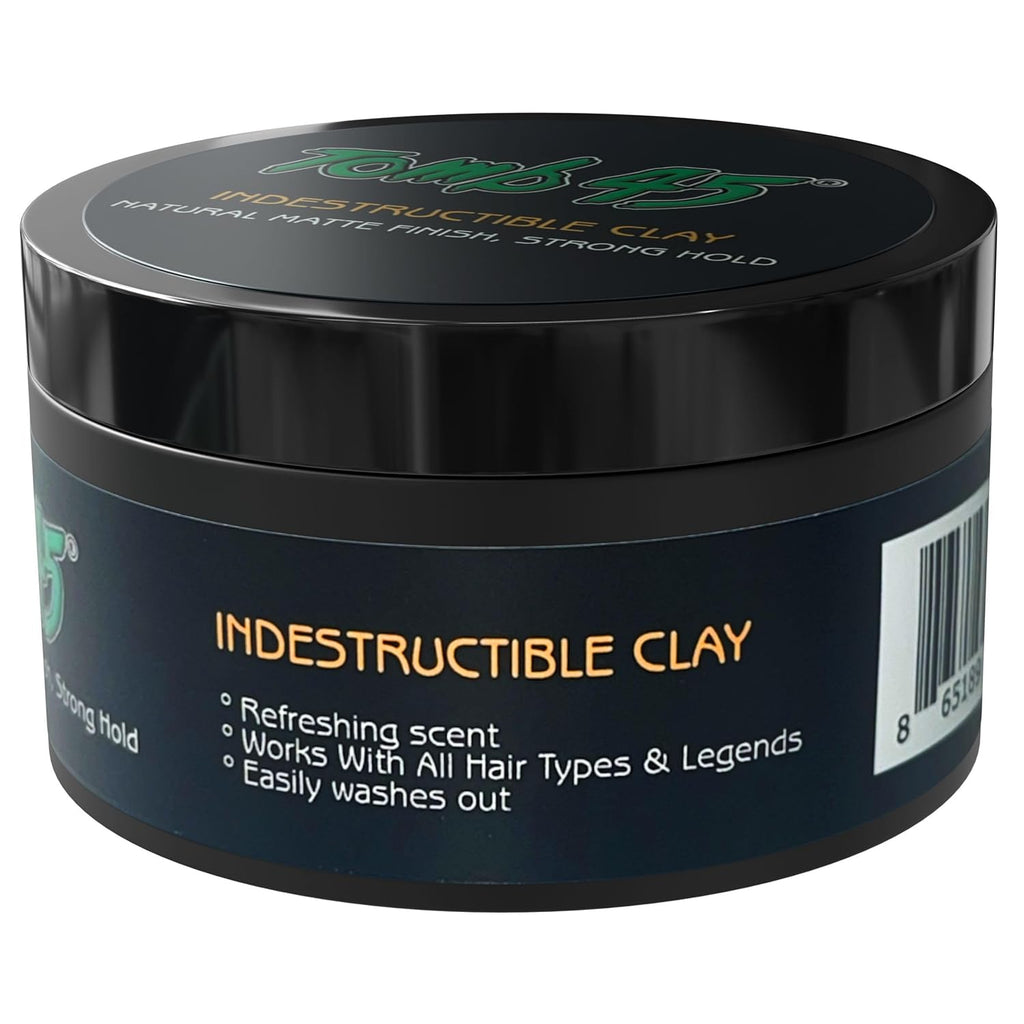 Tomb45 Indestructible Hair Clay - High Strong Hold & Matte Finish Hair Styling Product