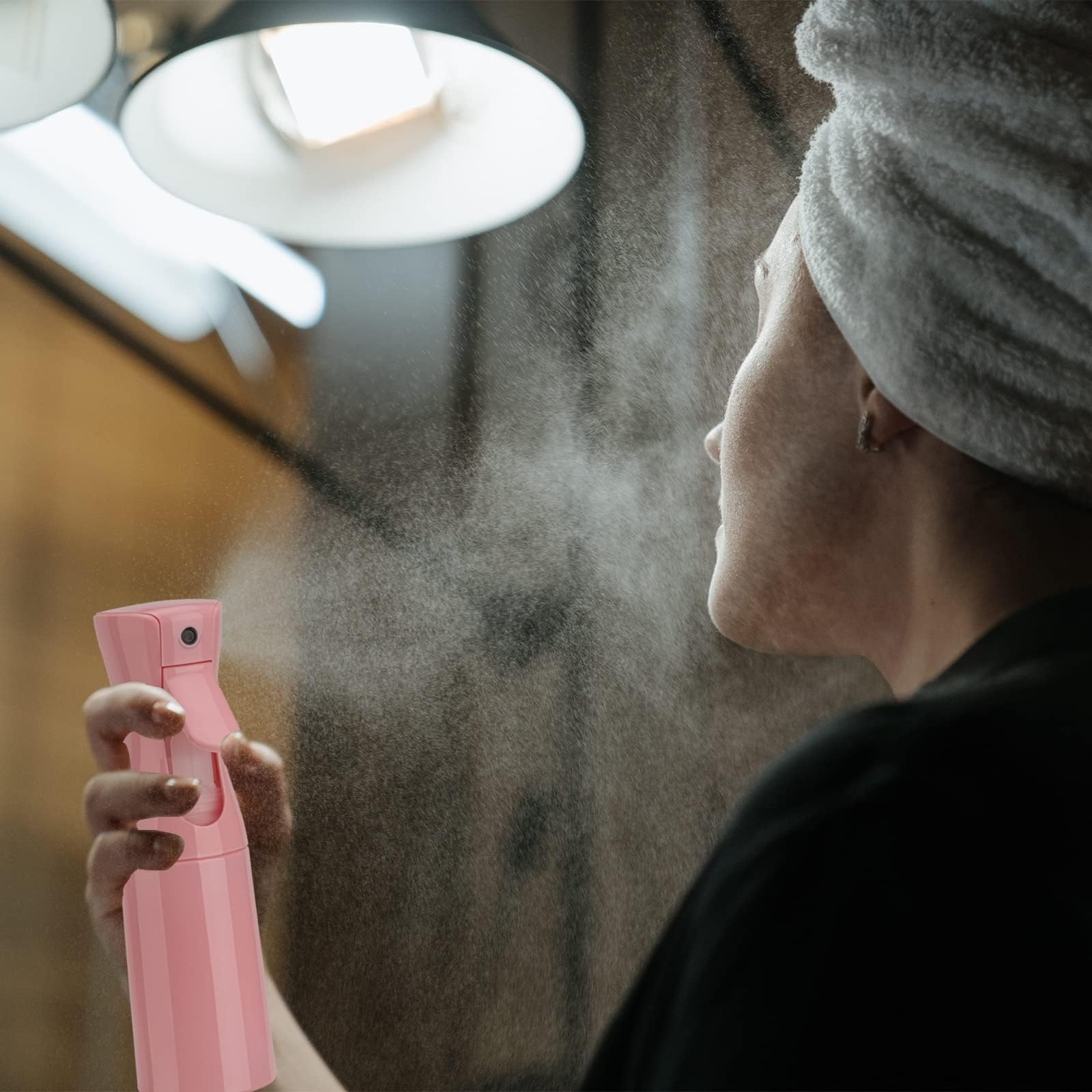 Zuhose Spray Bottle for Hair pink 2pack