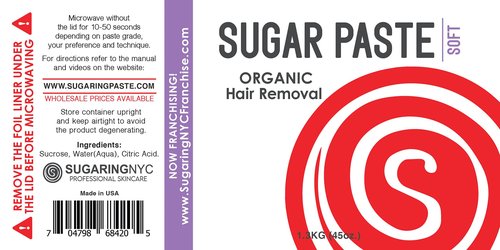 Sugaring Hair Removal Kit - Soft, Medium, Hard Paste Trio Pack - Beginer Set for Sugaring Business