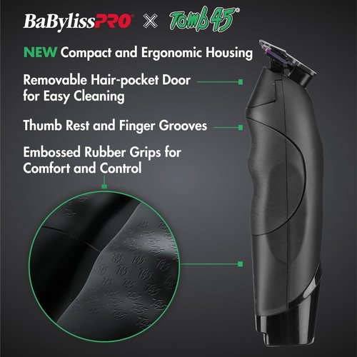 BaBylissPRO Wireless-Charging Hair Trimmer for Men - Precision Cutting & Sleek Design
