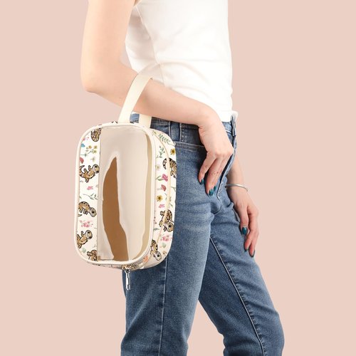 G2TUP Leopard Gecko Lover Gift Anatomy Of A Leopard Gecko Makeup Bag L-eopard G-ecko Mom Cosmetics Bag Pet Lizard Reptile Lover Gifts (Of A Leopard Gecko TM)