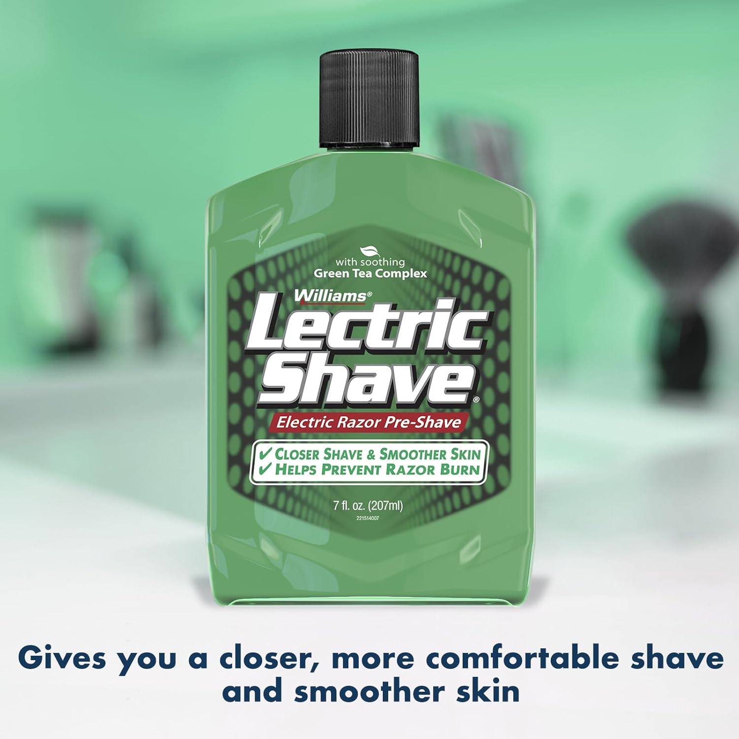 Williams Lectric Shave Electric Razor Pre-Shave Lotion - 7 Ounce for Smooth Shaving