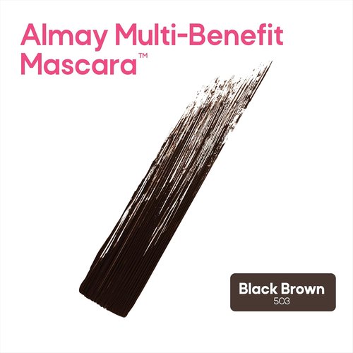 Almay Multi-Benefit Mascara & Eyeliner Duo - Long-Lasting Black Brown Value Pack