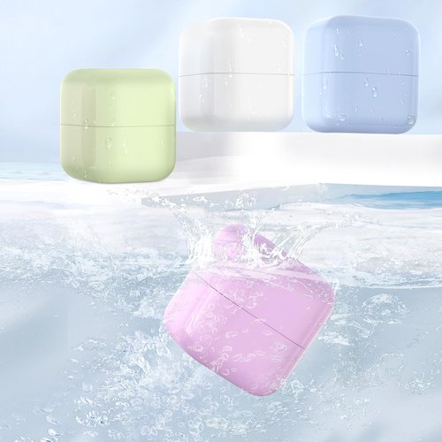 Lhelca TSA Approved 1oz (30ml) Leak-Proof Travel Containers 4 Pack - Containers for Toiletries with 4 Spoons for Toiletries, Cosmetics, Face, Hand & Body Creams - TSA Compliant Travel Essentials