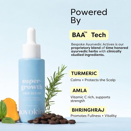 Hair Growth Serum - Water-Based Scalp Treatment with Caffeine & Peptides | Promotes Thicker, Fuller Hair for Men & Women | 2 fl oz