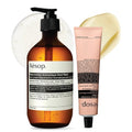 Aesop Resurrection Aromatique Hand Wash + Hand Balm Set | Cleansing, Skin Softening, Hydrating | 16.9 oz + 2.6 oz