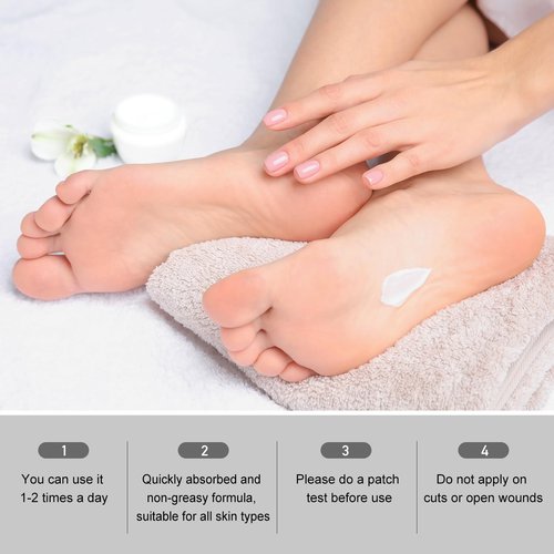 Mouriven Urea Cream 40 Percent - Foot & Hand Cream for Dry, Cracked Heels, Feet, Knees, Elbows, and Hands - Maximum Strength Urea Lotion for Softening and Moisturizing