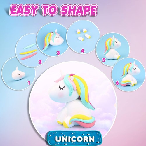 Magic Clay Air Dry Clay - 84 Vibrant Colors, Soft & Ultra Light Modeling Clay Set for Kids Ages 3+