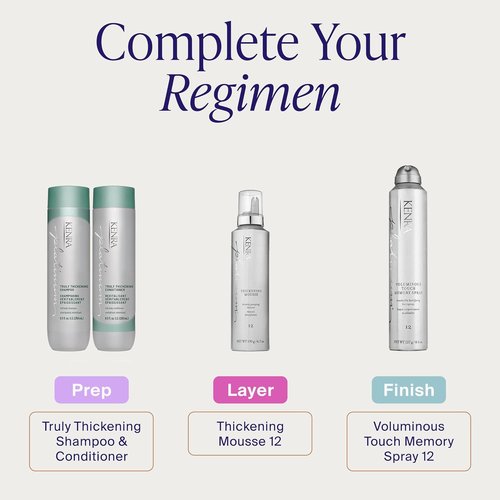 Kenra Platinum Thickening Shampoo - Volumizing Formula for Fuller-Looking Hair | Lightweight & Sulfate-Free