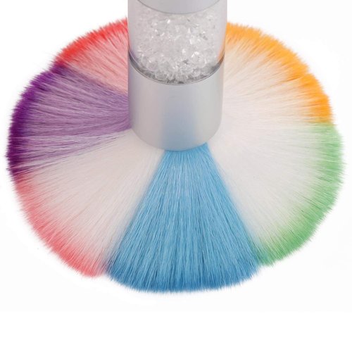 2 Pcs Nail Art Dust Brush Remover Nail Powder For Acrylic Gel UV Nail