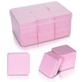 Bcowos Pink Lint Free Nail Wipes with Storage Case- 1080PCS Super Absorbent Nail Polish Remover Pads- Disposable Lint Free Wipes for Nail Polish Removal, lash Extensions Application, Nail Care