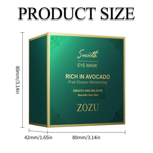 Avocado Eye Mask, Eye Patches, Avocado Moisturizing Collagen Eye Mask, Under Eye Patches, Nourishing, Naturally Hydrating Formula