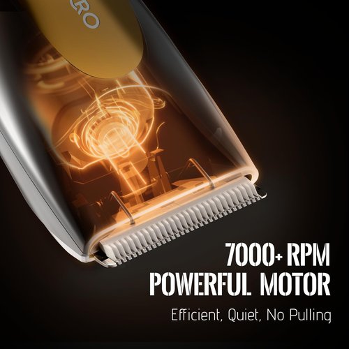 COSYHERO Manscape Groin & Body Hair Trimmer for Men, Electric Ball Shaver & Pubic Grooming Kit, LED Light, IPX7 Waterproof Wet/Dry Groomer, Rechargeable Manscaper with Ceramic Blades (Gold)