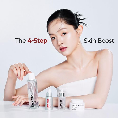 Laka Skin Active Serum, 30ml/1.01 fl.oz, Glutathione for Boosting Radiance, Dual PDRN, Pore Care, Hyaluronic Acid, Korean Skin Care