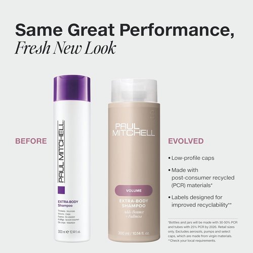 Paul Mitchell Extra-Body Shampoo - Adds Bounce & Fullness for Fine Hair | 10.14 oz