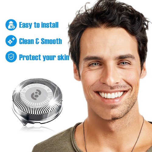 HQ8 Replacement Heads for Philips Norelco Shavers, HQ8 Heads New Upgraded,9-Pack