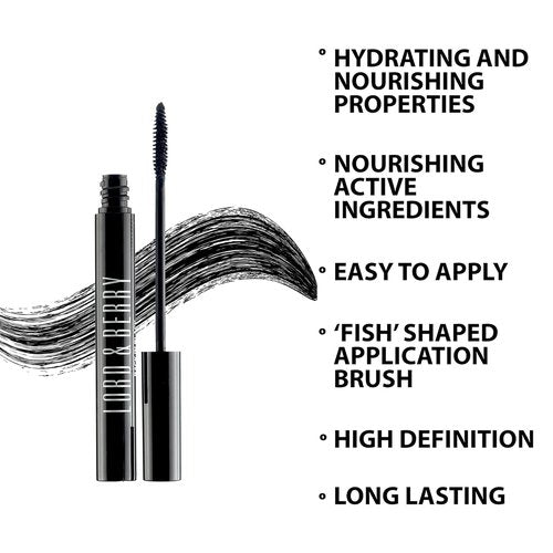 Lord & Berry Back In Black Mascara - Lightweight Formula for Volume & Length | 0.27 fl oz, Deep Black