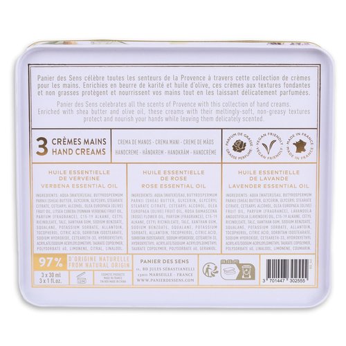 Panier des Sens - Mini Hand Cream Set - Natural Moisturizing Lotion Gift for Women | 3 x 1 Fl Oz - Made in France