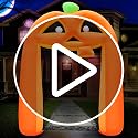 Halloween Pumpkin Inflatable Archway - 10FT Outdoor Spooky Yard Decor with LEDs - Pumpkin Arch Variation