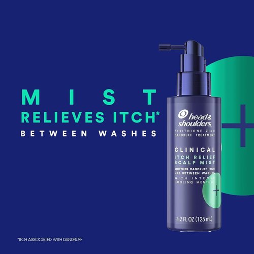 Head & Shoulders Itch Relief Scalp Mist Spray - Leave-In Formula for Dry, Itchy Scalp | 4.2 oz, Pack of 2