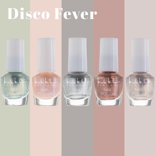 Nicole Miller Mini Nail Polish Set – Glossy, Vibrant Colors for Fingernails & Toenails, 2 Pack Trendy and Floral Collection