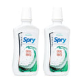 Spry Natural Xylitol Mouthwash Fluoride Free with Enamel Support, Gentle Alcohol Oral Rinse, Non-GMO, Spearmint - 16 fl oz (Pack of 2)