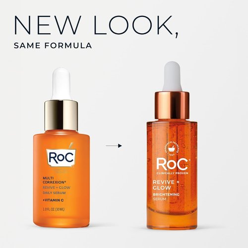 RoC Multi Correxion Revive + Glow Vitamin C Serum - Daily Anti-Aging Treatment for Bright Skin, 1 Fl Oz
