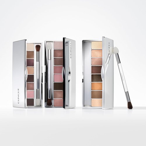 Clinique All About Shadow Eye Shadow Palette - 8 Silky Buildable Shades | Black Honey, Pink & Nude Honey