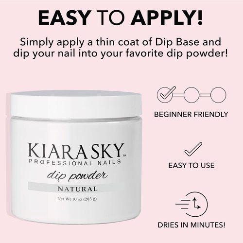 Kiara Sky Dip Powder Essentials 10 oz Refill, Natural
