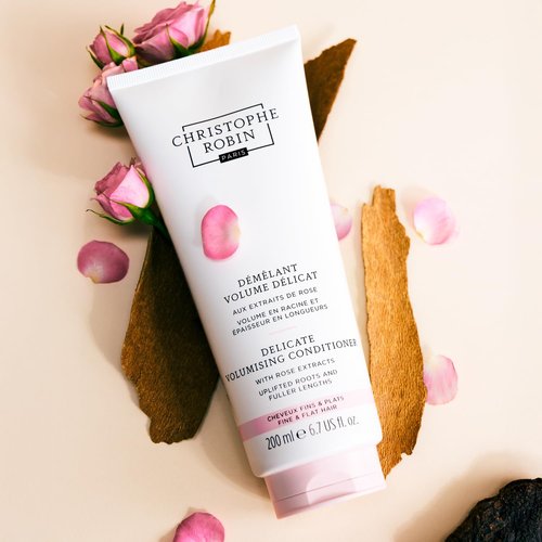 Christophe Robin Delicate Volumizing Conditioner - Rose Extracts for Thin & Fine Hair | 6.7 fl. oz