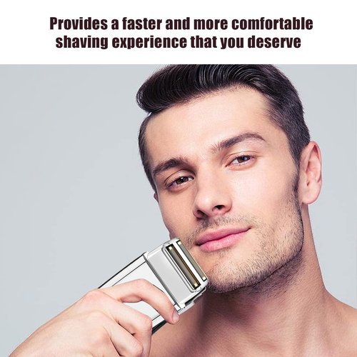VALLNEI Replacement Foil and Cutters Compatible with BaBylissPRO Double Foil Shaver, Replacement Foil Compatible with BaBylissPRO FXFS2 Shaver,2 PACK (Silver)