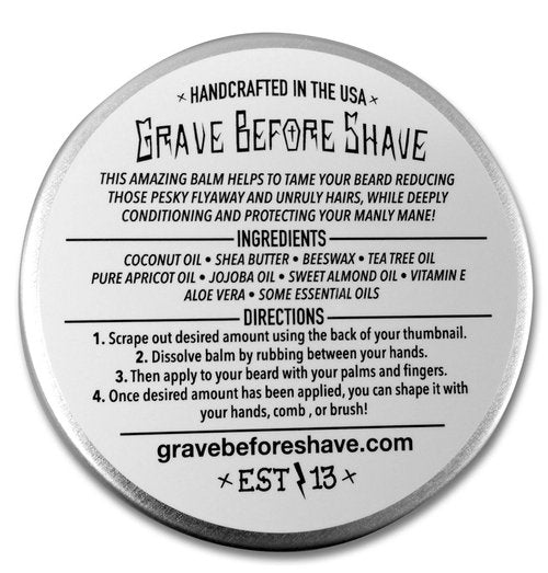 Grave Before Shave™ Bay Rum Beard Balm (4 oz)