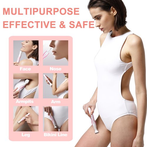 Pinkpapaya Electric Bikini Trimmer for Women,4 in 1 Electric Shaver,Bikini Line Hair Removal and Facial Hair Remover,Face Razors & Nose Hair Trimmer,Women's Grooming Kit,Tomato/p9k8