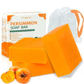 tovaginsh 3Pack Natural Persimmon Soap Bar for Body Odor Control, Organic Deodorant Body Persimmon Bar Soap for Old People Smell, Remove Odor Bath Body Wash for Women & Men