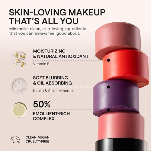 Nudestix Nudies Blush Stick - 3-in-1 Cream Blush for Cheeks, Eyes & Lips | Soft Matte Finish for Natural Glow
