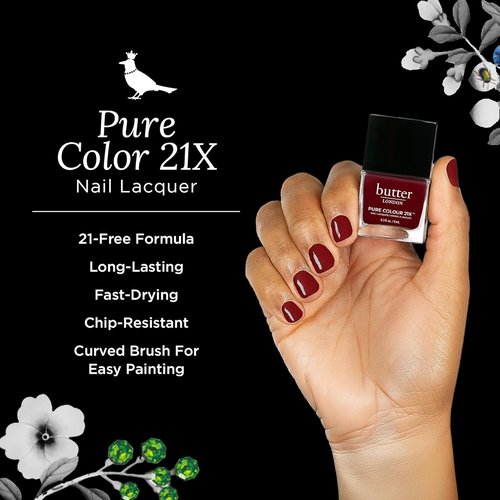 butter LONDON Nail Lacquer Polish - Fast-Drying, Long-Lasting Gel Finish | Vegan & Cruelty-Free, 0.4 oz