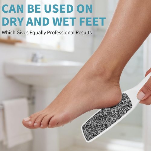 Fu Store Foot Callus Remover - Durable Hard Skin Remover & Pedicure Tool for Soft, Smooth Feet (White)