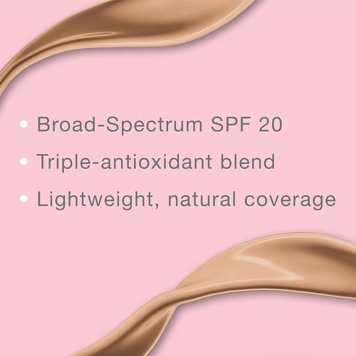 Neutrogena Healthy Skin Liquid Foundation - Lightweight Medium Coverage with SPF 20 | Classic Ivory 10, 1 fl. oz