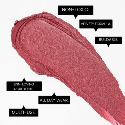 Epiclight Never Settle Radiant Cheek + Lip Blush - Cream Blush Multiuse 3 in 1 for Cheeks + Lips and Lids - Non-Toxic & Cruelty Free- Makeup + Skincare - Paraben & Sulfate-free (Whispering Peach)