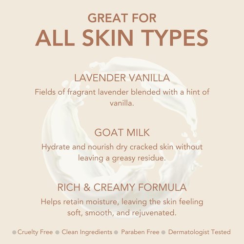 Dionis Goat Milk Hand Cream Lavender Vanilla 1oz (Pack of 6)